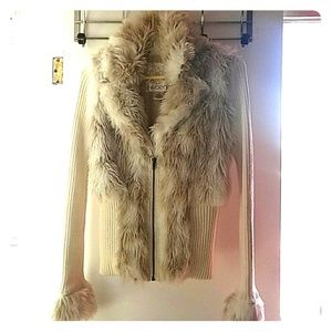 Gorgeous Arden B Size Small Furry Sweater Jacket